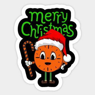 Miss Minutes' Merry Christmas Sticker